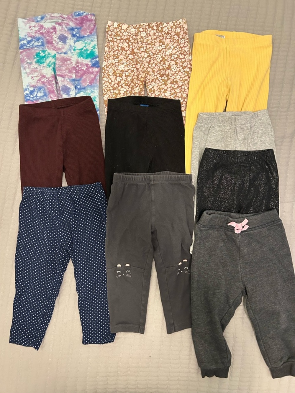Toddler girls pant/ legging bundle 18-24 months (10 pairs)